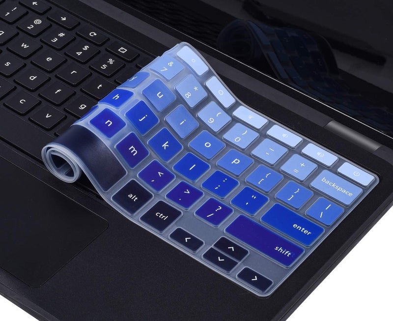 CaseBuy غطاء لوحة مفاتيح CaseBuy لجهاز Dell Chromebook 11.6" 3100 3110 C3181 / Dell Chromebook 11 3120 3180 3181 3189 5190 P22T 11.6 بوصة / Dell Chromebook 13 3380 13.3 بوصة، أزرق متدرج - Image 5